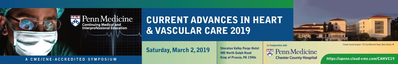 Current Advances in Heart & Vascular Care 2019 Banner